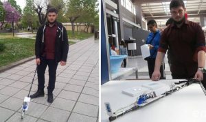Ελληνική διάκριση: 16χρονος κατασκέυασε το πρώτο «έξυπνο μπαστούνι» για τυφλούς! (videos+photos)