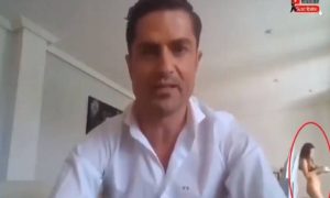 Απίστευτο σκάνδαλο! Ρεπόρτερ ήταν σε live μετάδοση και πίσω πέρασε η ερωμένη του (photos+video)