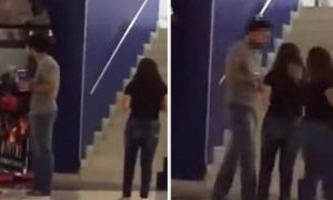 Επικό! Τον έπιασε στα πράσα με άλλη, τον χαστούκισε και την ξεμάλλιασε (video)