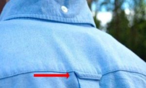 Γνωρίζεις γιατί υπάρχει η μικρή θηλιά στο πίσω μέρος του πουκάμισου;