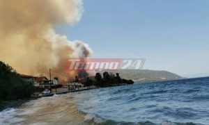 Πύρινη κόλαση στην Αιγιάλεια – Εκκενώνονται χωριά