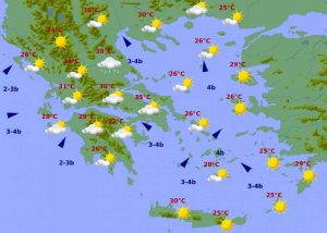 Καιρός: Χτυπά… κόκκινο ο υδράργυρος σήμερα