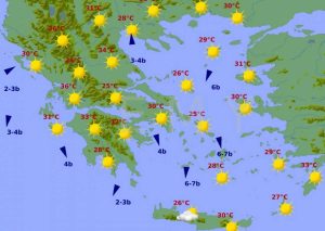 Καιρός: Παραμένουν οι ενισχυμένοι άνεμοι…