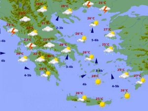 Καιρός: Βροχές και καταιγίδες σήμερα και έρχεται ο καύσωνας