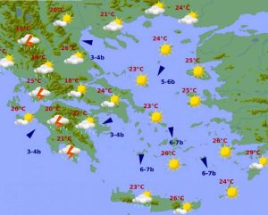 Καιρός: Βροχές και καταιγίδες και σήμερα…
