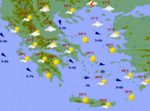 Καιρός: Καταιγίδες και χαλάζι σήμερα