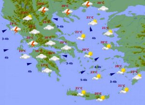 Καιρός: Λασποβροχές και καταιγίδες το Σάββατο, χιόνια την Κυριακή