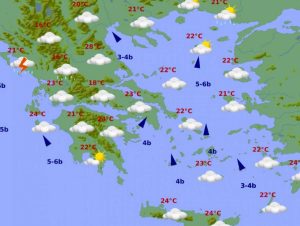Καιρός: Συννεφιές, βροχές και καταιγίδες σήμερα (07/11)