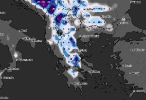 Καιρός: Καρέ – καρέ η εξέλιξη των χιονοπτώσεων το επόμενο 24ωρο (video)