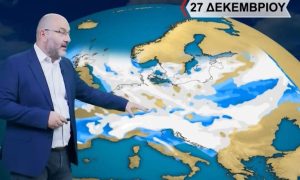 Καιρός: Κρύο και χιόνια (;) από τις 28 Δεκέμβρη! Πρώτη εικόνα Αρναούτογλου (Vid)