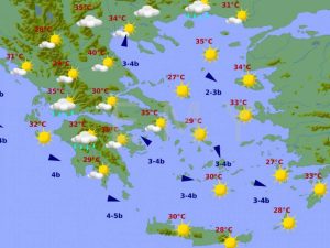 Καιρός: Θα χτυπήσει και… 40άρι σήμερα ο υδράργυρος