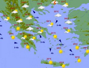 Καιρός: Συνεχίζονται οι μεσημεριανές μπόρες…