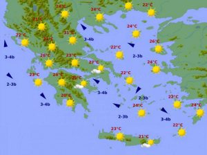Καιρός: Θα σκαρφαλώσει στους 31 βαθμούς ο υδράργυρος