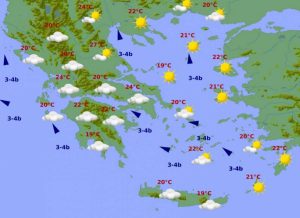 Καλός καιρός και άνοδος της θερμοκρασίας το Σάββατο