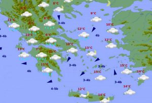 Ο καιρός της εβδομάδας: Κακοκαιρία και πτώση θερμοκρασίας μεσοβδόμαδα