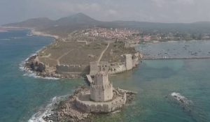 Απίθανες εικόνες: Το κάστρο της Μεθώνης από ψηλά… (video)