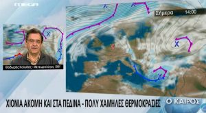 Η πρόγνωση καιρού του Θοδωρή Κολυδά και το μήνυμά του για τους εργαζόμενους του Mega (video)