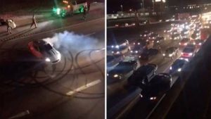 Προκάλεσαν κυκλοφοριακό… χάος, κλείνοντας εθνικό δρόμο για να κάνουν κόντρες (video)