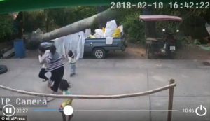 Παιδί γλίτωσε το θάνατο για χιλιοστά! (video)