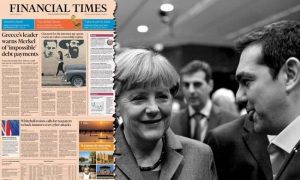 Financial Times – Επιστολή Τσίπρα σε Μέρκελ: Σπρώχνετε σε στάση πληρωμών
