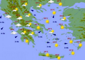 Βελτιώνεται ο καιρός, ανεβαίνει η θερμοκρασία