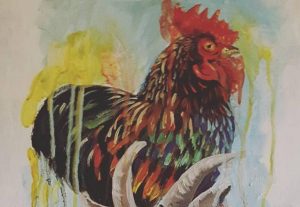 Νεαρή κοπέλα ζωγράφισε αυτόν τον υπέροχο πίνακα με το στόμα και τα πόδια της (video)