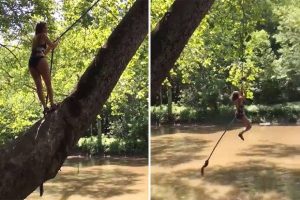 Πήγε να κάνει κούνια και έπεσε κάτω (vid)