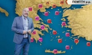 Προειδοποίηση Αρναούτογλου για δύο περιοχές – 40άρια την Πέμπτη