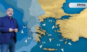 Προειδοποίηση Αρναούτογλου: Βροχές Τρίτη – Τετάρτη, περαιτέρω ψύχρα από Πέμπτη