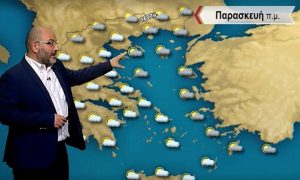Καιρός – Αρναούτογλου: Λίγες οι βροχές και τα πρώτα χιόνια την Παρασκευή!