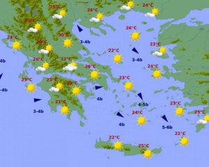 Βελτίωση του καιρού και άνοδος της θερμοκρασίας