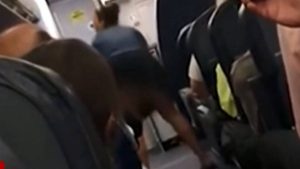 Η αεροσυνοδός της ζήτησε να κλείσει το κινητό της κι εκείνη προκάλεσε με twerking (video)