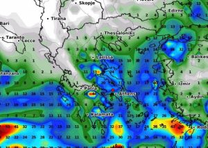 Καιρός: Πόσα χιλιοστά υετού θα πέσουν στην Ελλάδα μέχρι το τέλος της κακοκαιρίας (video)