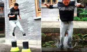 Απίστευτος! Καθηγητής Kung Fu περπατάει στο νερό! (video)