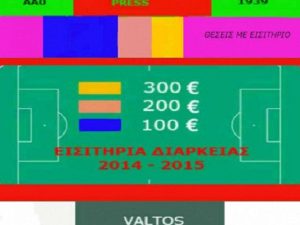 Εισιτήρια διαρκείας του Αχαρναϊκού