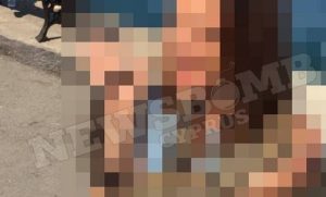 Ηθοποιός του Μπρούσκο τύλιξε τεράστιο φίδι στο λαιμό της (photo)