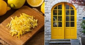 Βάζει φλούδες λεμονιού έξω από την πόρτα του σπιτιού – Δες γιατί!