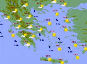 Καιρός: Λιακάδα και σήμερα και μέχρι 6 μποφόρ στο Αιγαίο