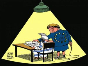 Η δασκάλα Μέρκελ κρατάει μαστίγιο για την μαθήτρια Ελλάδα (pic)