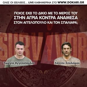 Απίστευτη ανατροπή στο Survivor: Χάνει ψηφοφορία ο Αγγελόπουλος. Τι ψηφίζει τώρα το κοινό (video)