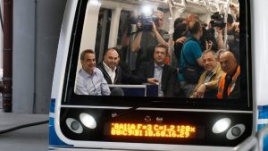 Μητσοτάκης: Επιβάτης στην πρώτη δοκιμαστική λειτουργία του Μετρό Θεσσαλονίκης