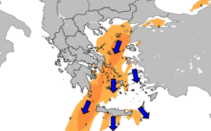 Καιρός: Μεγάλη προσοχή σήμερα στους ανέμους