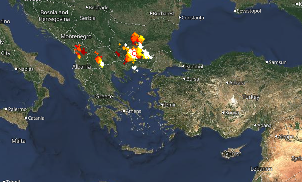 Λαίλαπα καταιγίδων Live: Πού κινείται τώρα το μέτωπο