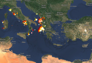 Κακοκαιρία Live 14-12: Ισχυρές καταιγίδες τώρα. Πού εκδηλώνονται;