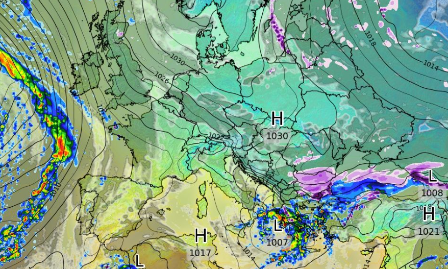 Καιρός: Παρέλαση κακοκαιριών από ECMWF με βροχές και χιόνια (vid)
