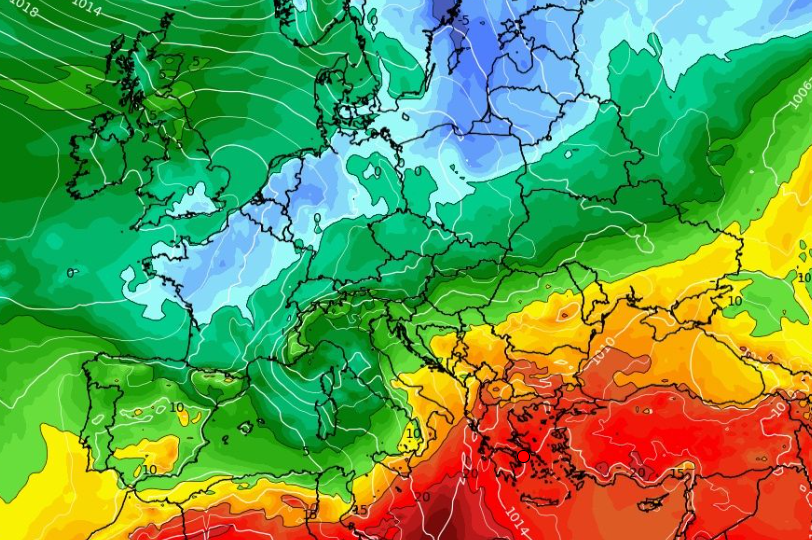 Καιρός 1-5: Επιμένει το GFS, καρέ – καρέ η θερμή εισβολή (vid)