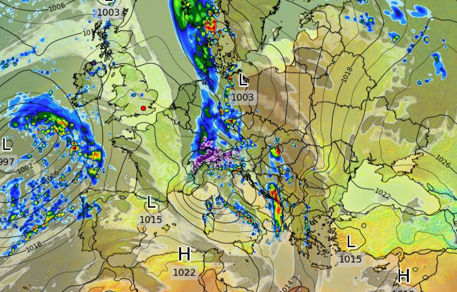 Καιρός 11-4: «Βλέπει» ασθενείς βροχές το ECMWF, έως Μ. Πέμπτη (Vid)