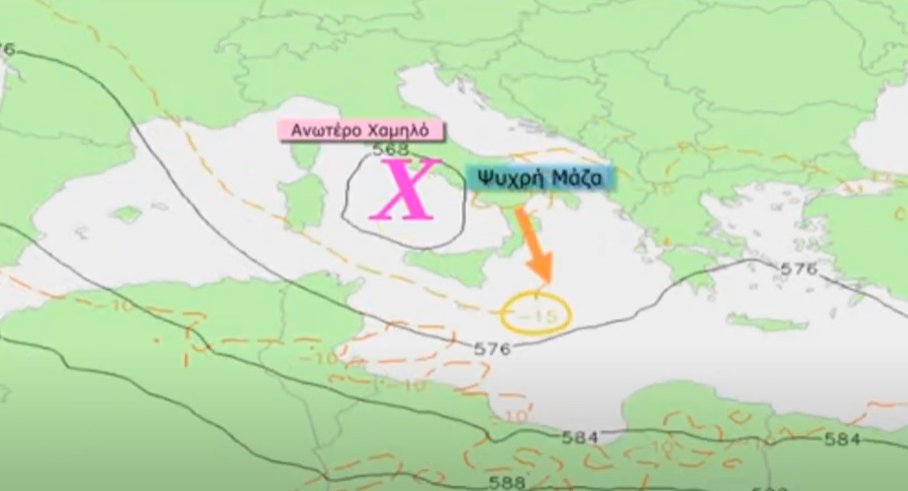Καιρός 26-4: Προοπτική εξέλιξης από τον Κολυδά και ψυχρή λίμνη (vid)