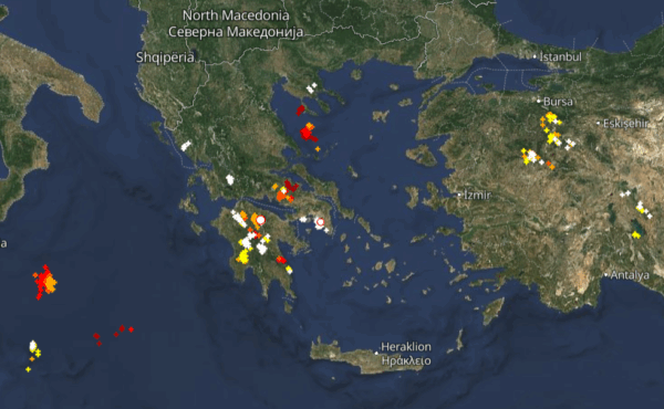Καιρός 21-6: Νέος γύρος καταιγίδων. Πού εκδηλώνονται τώρα, Live