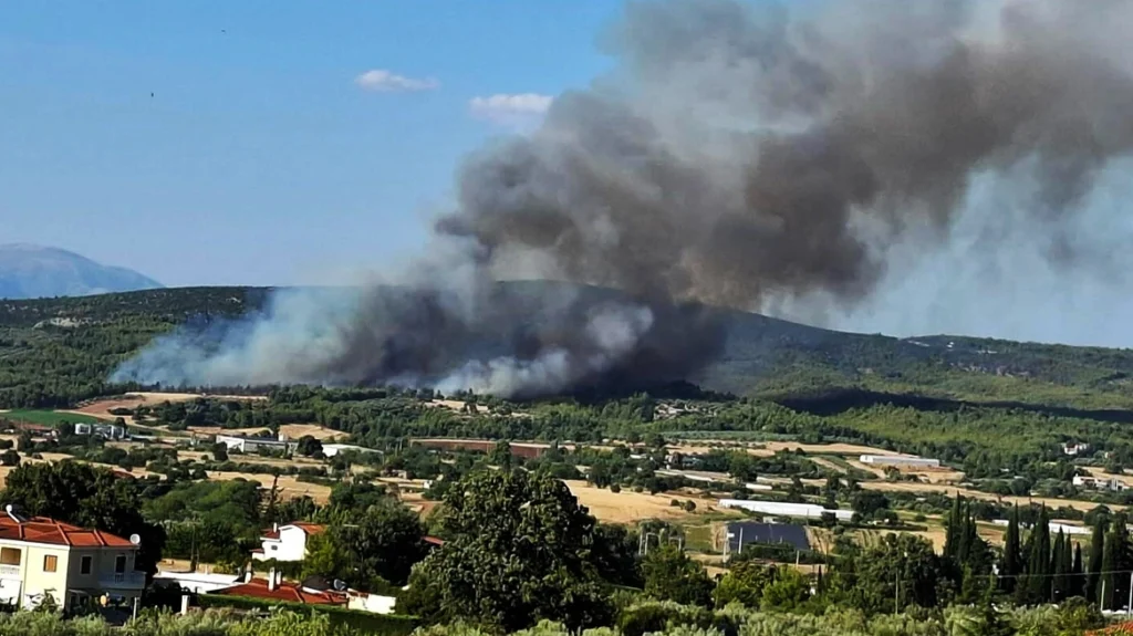 Φωτιά τώρα: Μεγάλη φωτιά στο Ασπροχώρι Ωρωπού – Εκκένωση με μήνυμα 112
